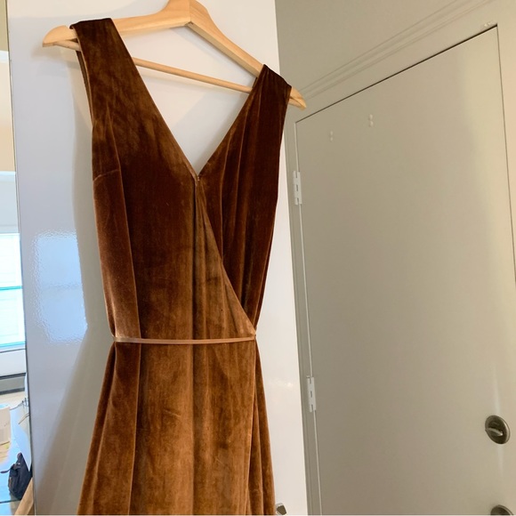 Vince Panné Wrap Dress in Rose Gold Size Small - Picture 7 of 14